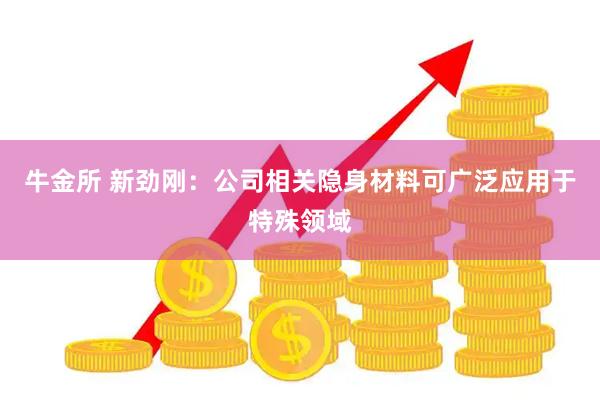 牛金所 新劲刚：公司相关隐身材料可广泛应用于特殊领域